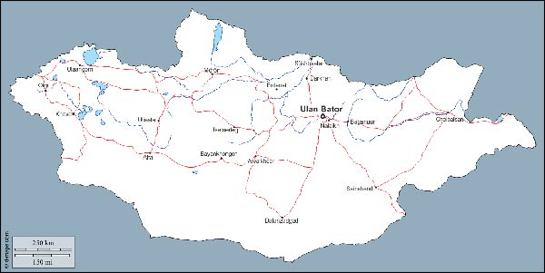 Map of Mongolia