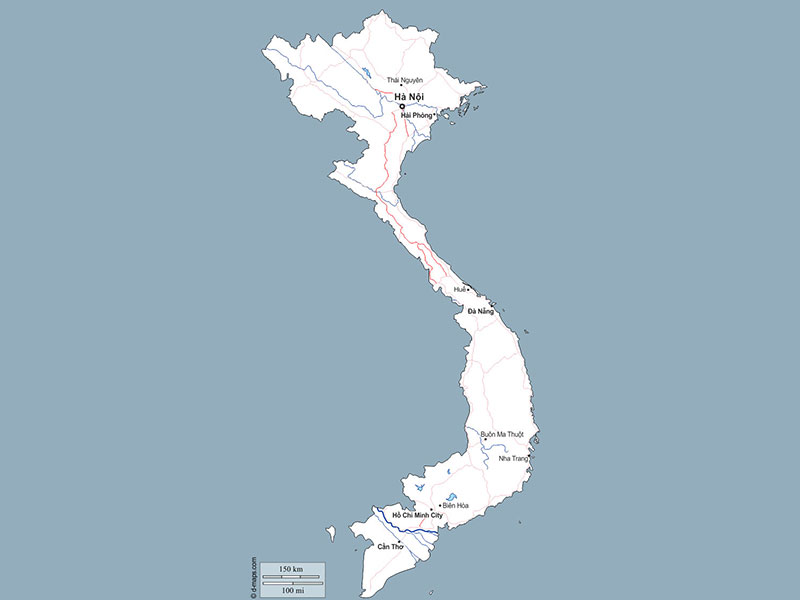 Map of Vietnam